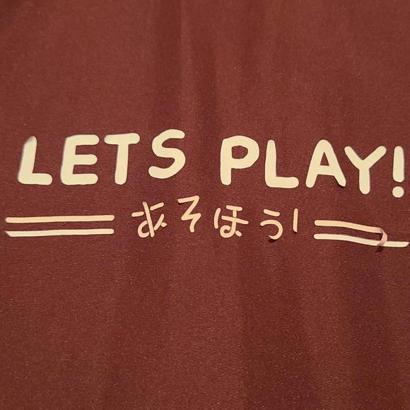 Damaged Omocat Bunnygirl Let's Play Anime Kawaii Red Windbreaker Jacket Size 2XL - Picture 4 of 9